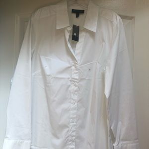 NWT Lane Bryant white Blouse